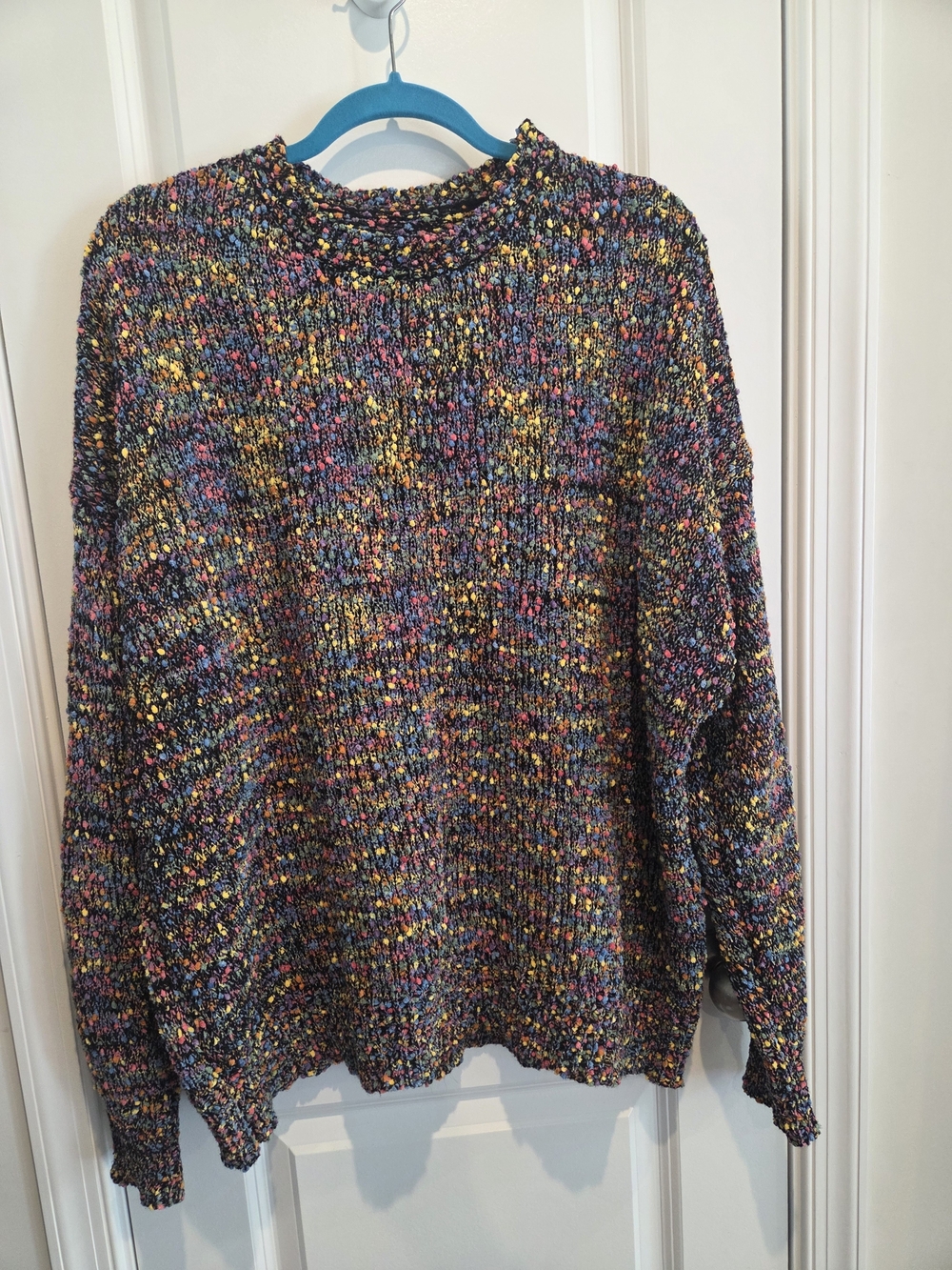 NWOT Multicolor Speckled Knit Crewneck Sweater